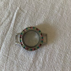 Origami owl multi color bracelet locket